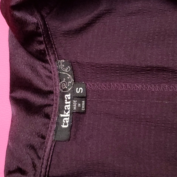 Takara short sleeve ruffle blouse S - Picture 3 of 6